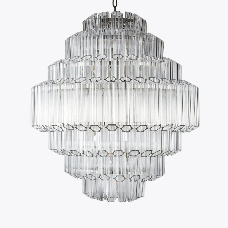 Clearance Pamono Clear Grande Palermo Chandelier from Pure White Lines