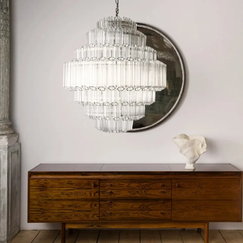 Clearance Pamono Clear Grande Palermo Chandelier from Pure White Lines