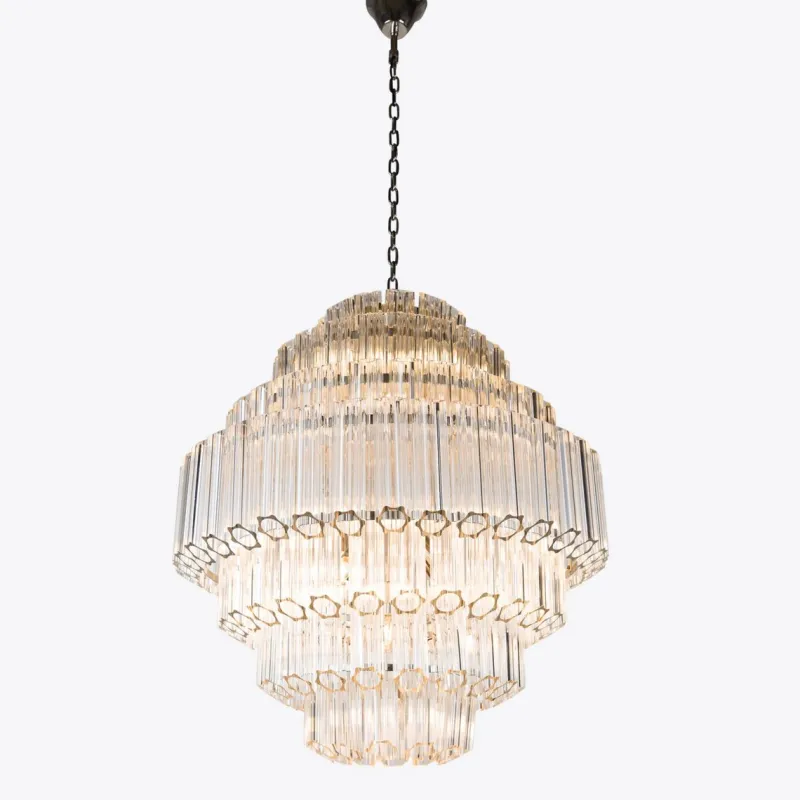 Clearance Pamono Clear Grande Palermo Chandelier from Pure White Lines