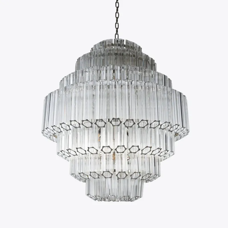 Clearance Pamono Clear Grande Palermo Chandelier from Pure White Lines