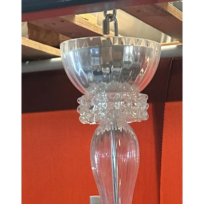 Pamono Clear Rostrato Murano Glass Chandelier by Simoeng> Ceiling Lights