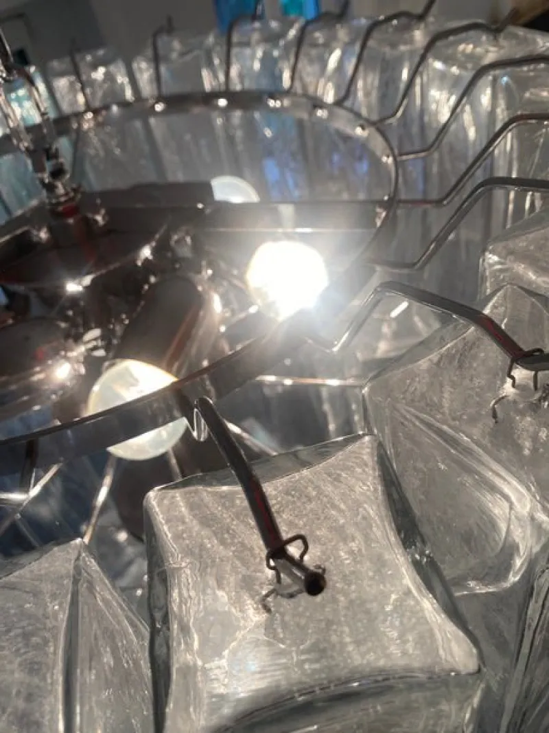 Pamono Clear Square Tubes Murano Glass Chandelier by Simoeng> Ceiling Lights