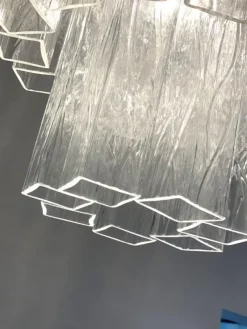 Pamono Clear Square Tubes Murano Glass Chandelier by Simoeng><noscript><img width=