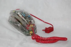 Pamono Clear Transparent Land Line Phone, France, 1995><noscript><img width=