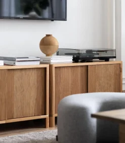 Online Pamono Cloe Oak TV Stand with Wooden Doors by Woodendot