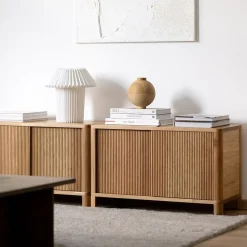 Online Pamono Cloe Oak TV Stand with Wooden Doors by Woodendot
