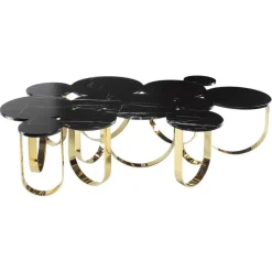 Discount Pamono Cloud Coffee Table in Marble and Mirror Polished Brass by Barberini & Gunnell