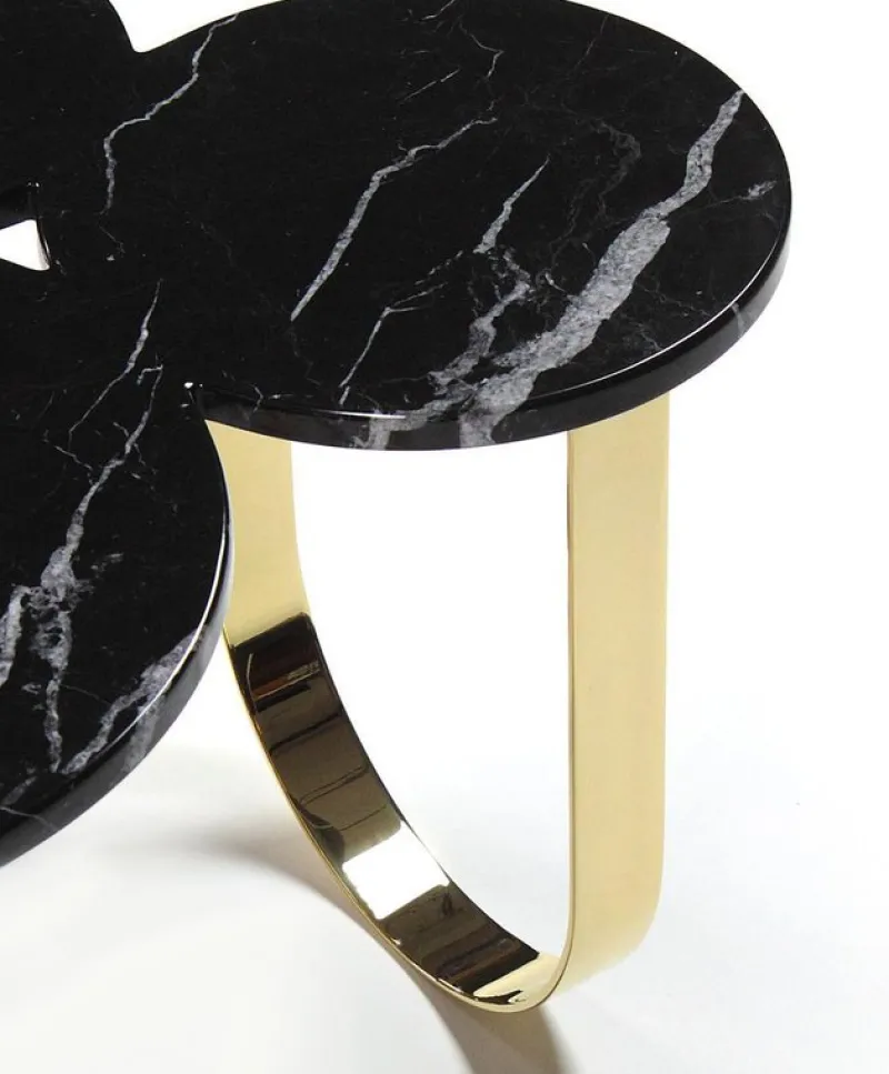 Discount Pamono Cloud Coffee Table in Marble and Mirror Polished Brass by Barberini & Gunnell