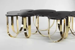 Discount Pamono Cloud Coffee Table in Marble and Mirror Polished Brass by Barberini & Gunnell