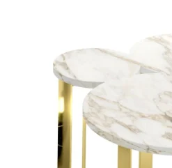 Online Pamono Cloud Side Table in Onyx and Brushed Brass by Barberini & Gunnell