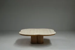 Pamono Clover Travertine Coffee Table, Italy, 1970s> Coffee & Side Tables
