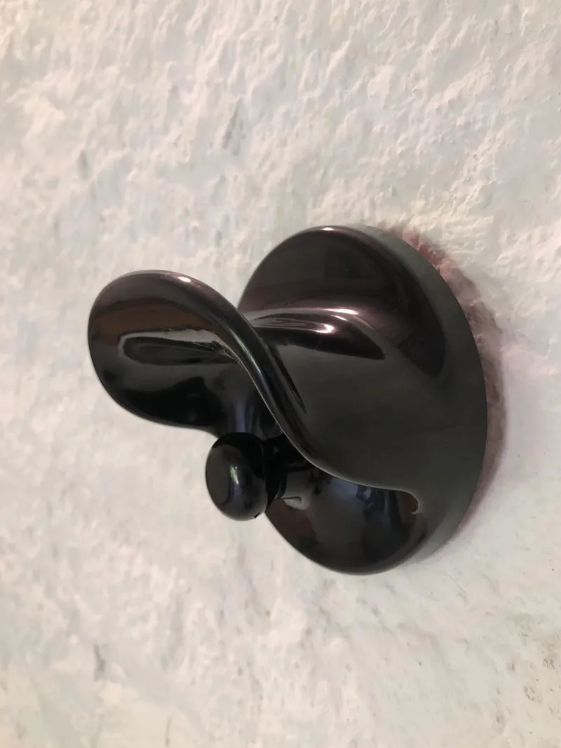 Pamono Coat Hooks by Olaf von Bohr for Kartell, 1970s, Set of 3> Racks, Hooks & Valets