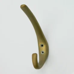 Pamono Coat Hooks in Brass by Franz Hagenauer for Werkstätte Hagenauer Wien, 1950s, Set of 9><noscript><img width=