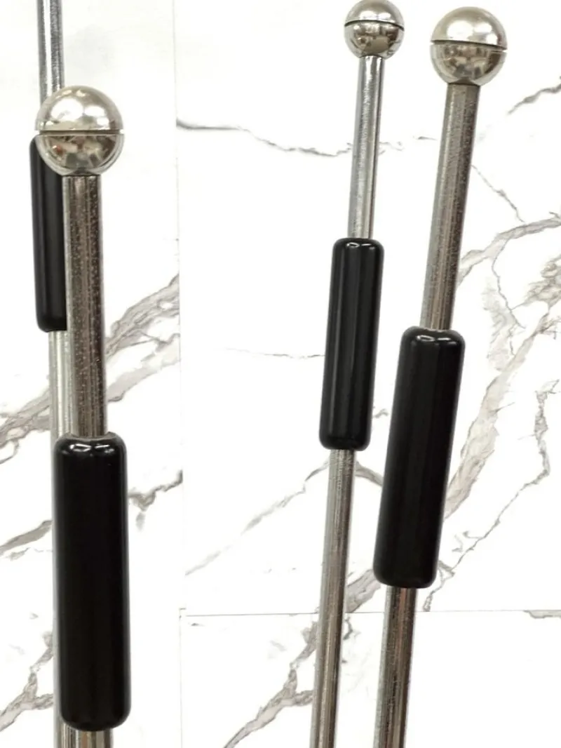Pamono Coat Rack in Travertine and Steel by Mannelli Brothers, 1970s> Racks, Hooks & Valets