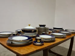 Pamono Cobalt Blue Dinnerware Set from Limoges, 1960s, Set of 68><noscript><img width=