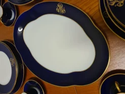 Pamono Cobalt Blue Dinnerware Set from Limoges, 1960s, Set of 68><noscript><img width=