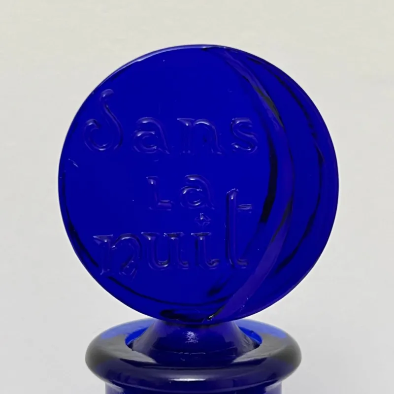 Pamono Cobalt Blue Perfume Bottle by René Lalique> Bottles, Carafes & Jugs