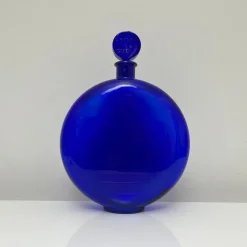 Pamono Cobalt Blue Perfume Bottle by René Lalique><noscript><img width=