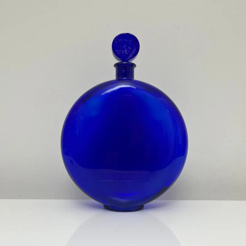 Pamono Cobalt Blue Perfume Bottle by René Lalique> Bottles, Carafes & Jugs