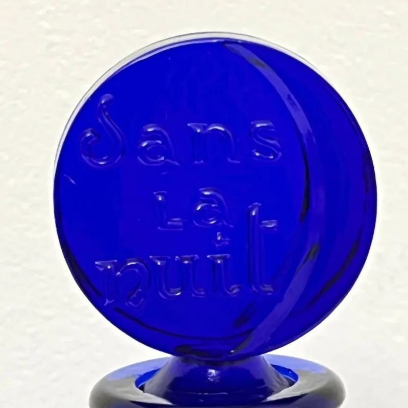 Pamono Cobalt Blue Perfume Bottle by René Lalique> Bottles, Carafes & Jugs