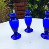 Discount Pamono Cobalt Glass Vase, 1970s, Set of 3