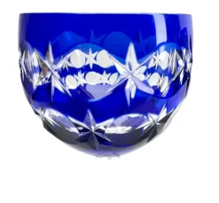 Hot Pamono Cobalt Stem Glasses in Crystal, 1950, Set of 6