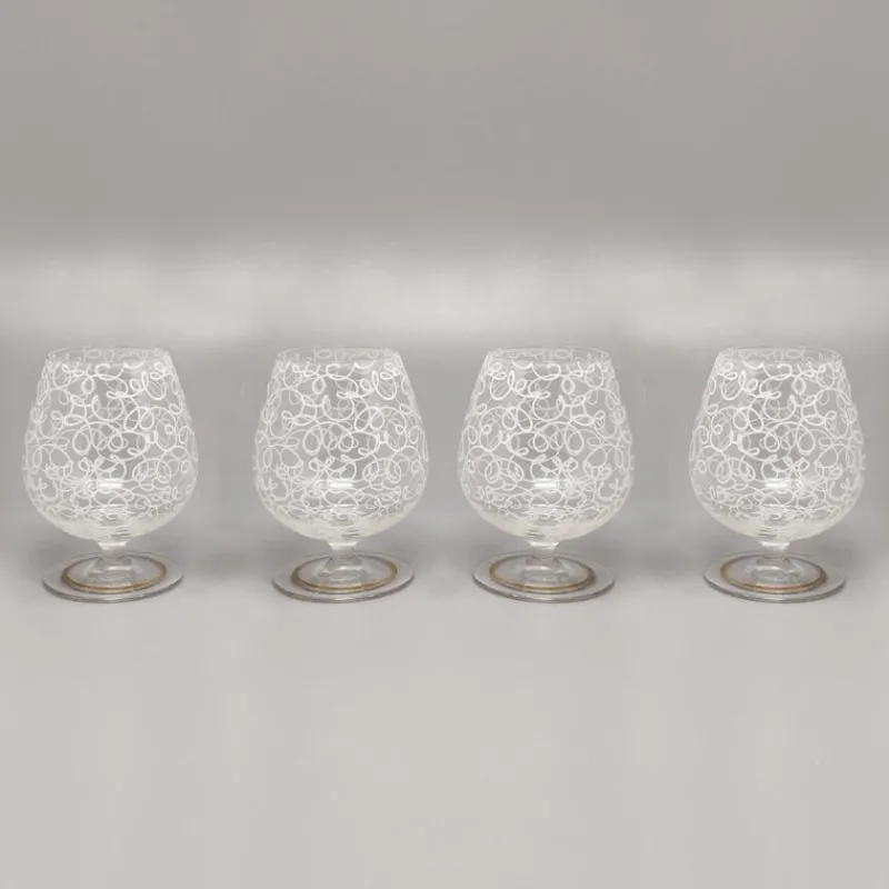 Best Pamono Cocktail Shaker Set with Four Glasses, Italy, 1960s, Set of 5