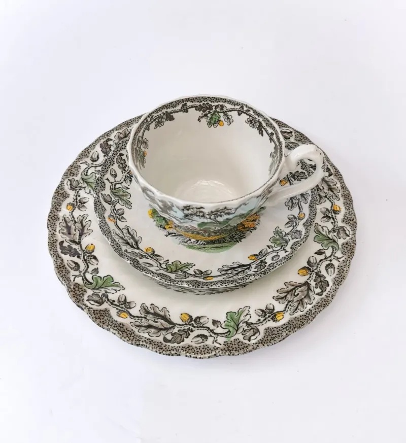 Pamono Coffee and Tea Service Country Life by Myott, 1960, Set of 21> Coffee & Tea Service