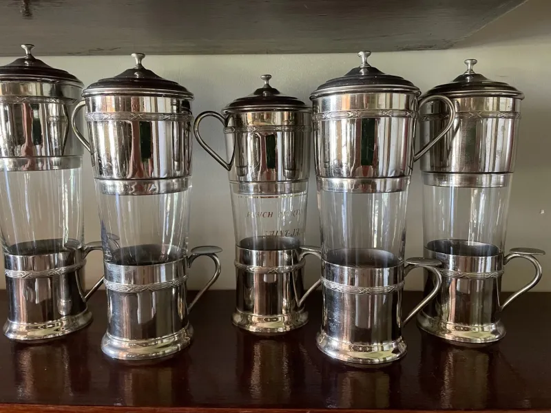 Sale Pamono Coffee Cups and Filter, 1890s, Set of 25