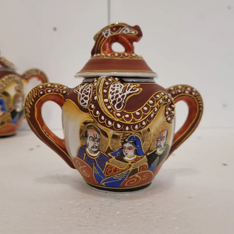 Online Pamono Coffee or Tea Cups in Satsuma Porcelain, 1930s, Set of 15
