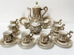 Pamono Coffee Service by R. Capodimonte, 1960s, Set of 12
