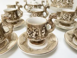 Pamono Coffee Service by R. Capodimonte, 1960s, Set of 12