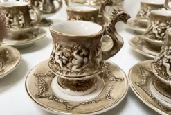 Pamono Coffee Service by R. Capodimonte, 1960s, Set of 12