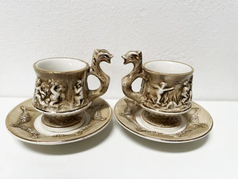 Pamono Coffee Service by R. Capodimonte, 1960s, Set of 12
