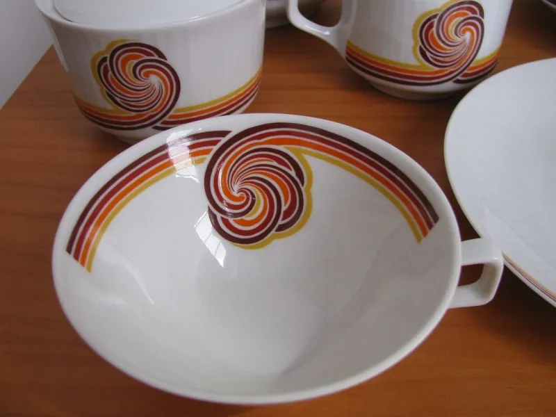 Pamono Coffee Service from Bareuther Waldsassen Bavaria, 1970s, Set of 21> Coffee & Tea Service