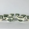 Clearance Pamono Coffee Serving Set in Green Burgenland from Villeroy & Boch, 1980s, Set of 9