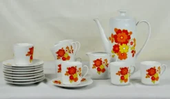 Pamono Coffee Set from Bavaria Seltmann Weiden, 1960s, Set of 17> Coffee & Tea Service