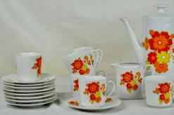 Pamono Coffee Set from Bavaria Seltmann Weiden, 1960s, Set of 17><noscript><img width=