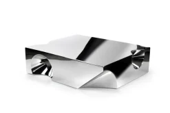 Pamono Coffee Table in Mirror Polished Stainless Steel by Barberini & Gunnell><noscript><img width=