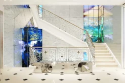 Pamono Coffee Table in Mirror Polished Stainless Steel by Barberini & Gunnell><noscript><img width=