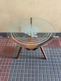 Pamono Coffee Table with Checkerboard><noscript><img width=