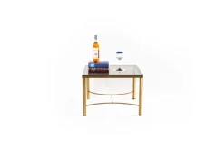 Pamono Coffee Table with Smoked Glass Top, 1960s><noscript><img width=