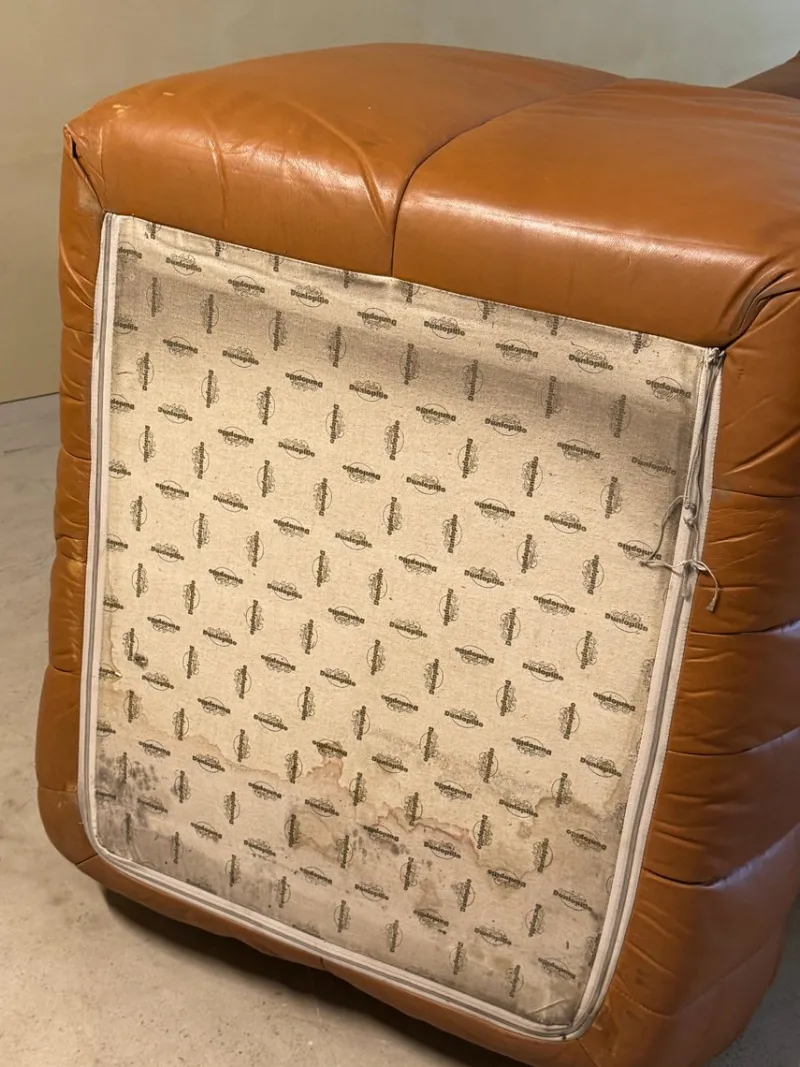 Outlet Pamono Cognac Leather Panto Lounge Chairs by Marc Held for Dunlopillo, 1970s, Set of 2