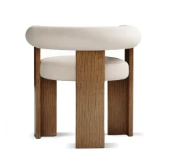 New Pamono Collector Modern Cassette Chair in White Fabric and Smoked Oak by Alter Ego