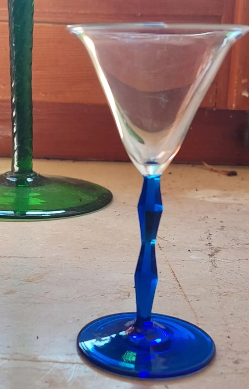 Pamono Collector's Glasses attributed to Joseph Hoffman and Venini, 1920s, Set of 2> Glassware
