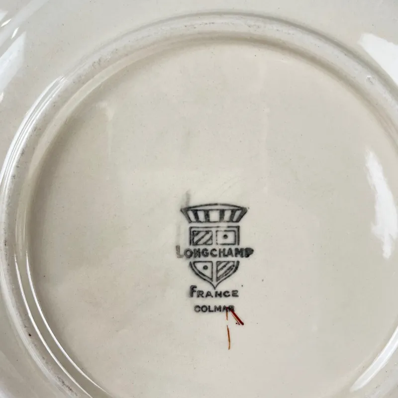 Pamono Colmar Dinner Plates from Longchamp, 1930s, Set of 4> Dinner Plates & Bowls