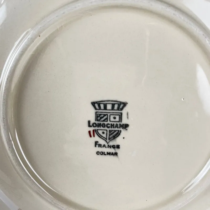 Pamono Colmar Dinner Plates from Longchamp, 1930s, Set of 6> Dinner Plates & Bowls