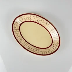 Pamono Colmar Trays with Geometric Patterns from Longchamp, 1930s, Set of 2><noscript><img width=