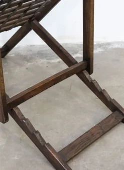 Pamono Colonial Deck Chair in Teak and Iron, 1960s><noscript><img width=