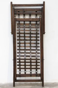 Pamono Colonial Deck Chair in Teak and Iron, 1960s><noscript><img width=